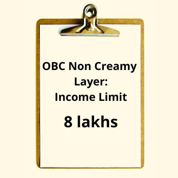 Non Creamy Layer- income limit