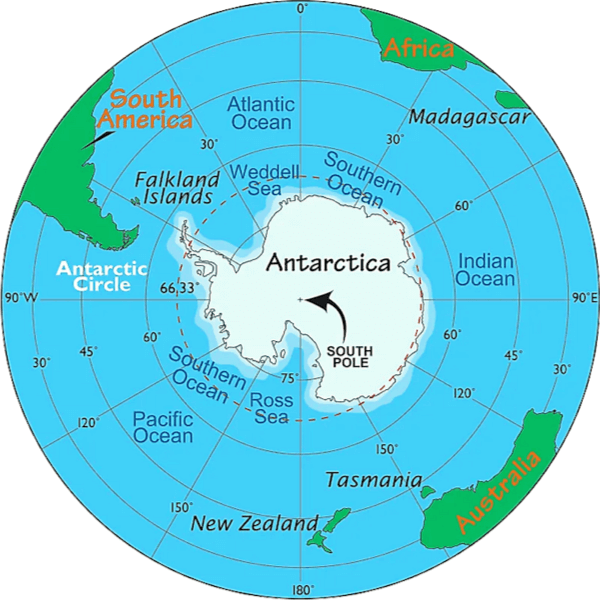 Antarctica World map